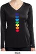 Yoga Heart Chakras Ladies Moisture Wicking Long Sleeve Shirt
