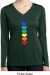 Yoga Heart Chakras Ladies Moisture Wicking Long Sleeve Shirt