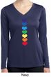 Yoga Heart Chakras Ladies Moisture Wicking Long Sleeve Shirt