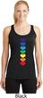 Yoga Heart Chakras Ladies Moisture Wicking Racerback Tank Top