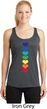 Yoga Heart Chakras Ladies Moisture Wicking Racerback Tank Top