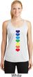 Yoga Heart Chakras Ladies Moisture Wicking Racerback Tank Top