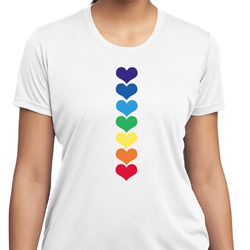 Yoga Heart Chakras Ladies Moisture Wicking Shirt