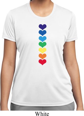 Yoga Heart Chakras Ladies Moisture Wicking Shirt