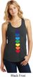 Yoga Heart Chakras Ladies Racerback Tank Top