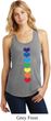 Yoga Heart Chakras Ladies Racerback Tank Top