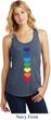 Yoga Heart Chakras Ladies Racerback Tank Top