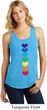 Yoga Heart Chakras Ladies Racerback Tank Top