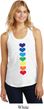 Yoga Heart Chakras Ladies Racerback Tank Top