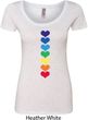 Yoga Heart Chakras Ladies Scoop Neck Shirt