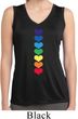Yoga Heart Chakras Ladies Sleeveless Moisture Wicking Shirt
