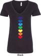 Yoga Heart Chakras Ladies V-Neck Shirt