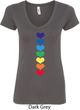 Yoga Heart Chakras Ladies V-Neck Shirt