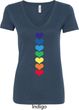 Yoga Heart Chakras Ladies V-Neck Shirt