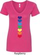 Yoga Heart Chakras Ladies V-Neck Shirt