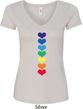 Yoga Heart Chakras Ladies V-Neck Shirt