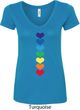 Yoga Heart Chakras Ladies V-Neck Shirt