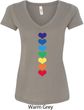 Yoga Heart Chakras Ladies V-Neck Shirt