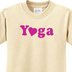 Yoga Heart Neon Kids Yoga Shirts