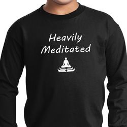 Yoga Heavily Meditated Kids Long Sleeve Shirt