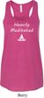 Yoga Heavily Meditated Ladies Flowy Racerback Tanktop