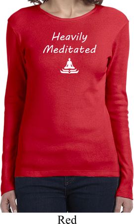 Yoga Heavily Meditated Ladies Long Sleeve Shirt