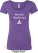 Yoga Heavily Meditated Ladies Scoop Neck Shirt