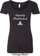 Yoga Heavily Meditated Ladies Scoop Neck Shirt