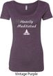 Yoga Heavily Meditated Ladies Scoop Neck Shirt