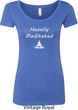 Yoga Heavily Meditated Ladies Scoop Neck Shirt