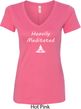 Yoga Heavily Meditated Ladies V-Neck Shirt