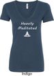 Yoga Heavily Meditated Ladies V-Neck Shirt