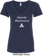 Yoga Heavily Meditated Ladies V-Neck Shirt
