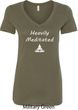 Yoga Heavily Meditated Ladies V-Neck Shirt