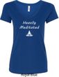 Yoga Heavily Meditated Ladies V-Neck Shirt