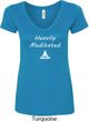Yoga Heavily Meditated Ladies V-Neck Shirt