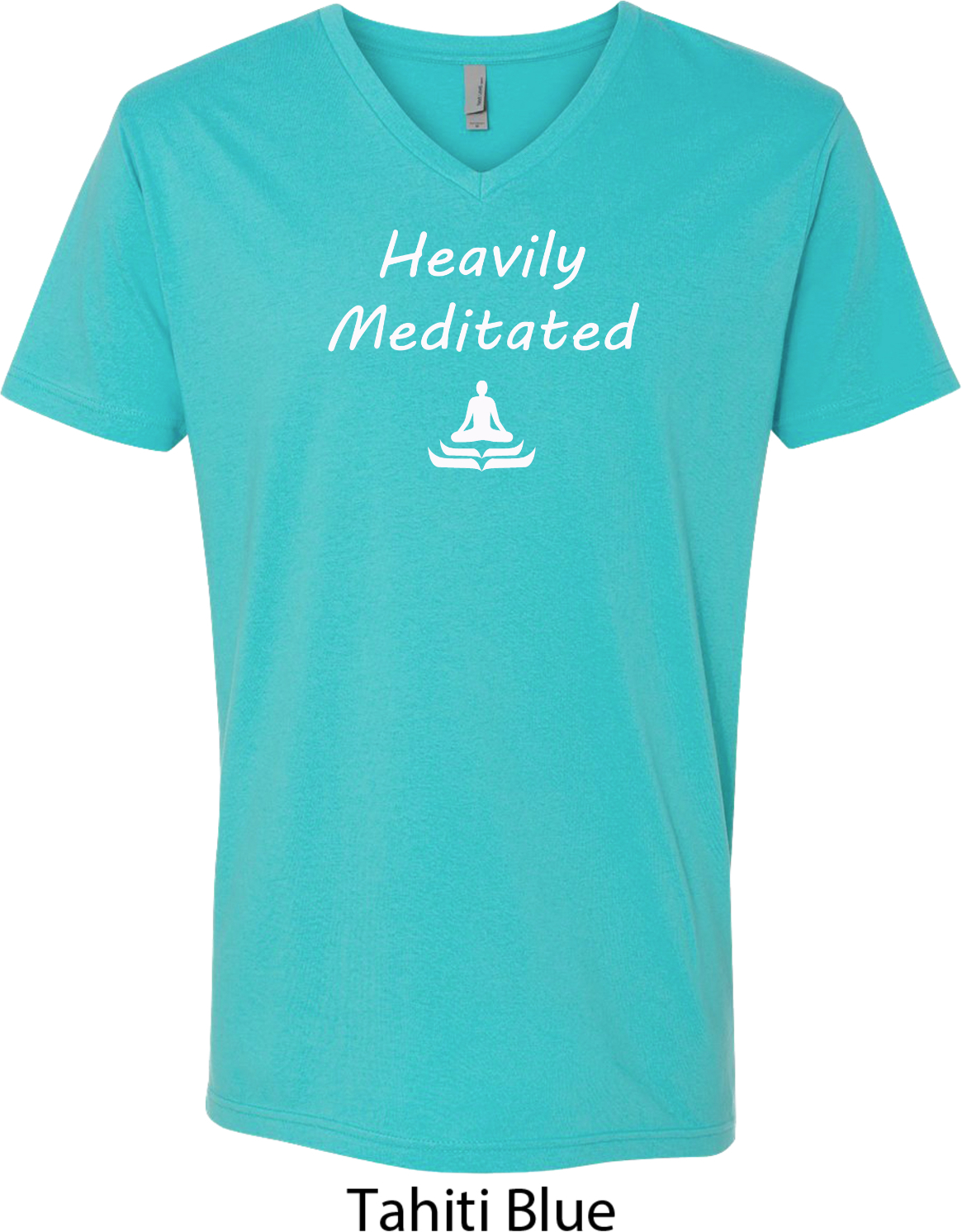 Yoga Heavily Meditated Mens VNeck Shirt Heavily Meditated Mens Yoga