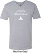 Yoga Heavily Meditated Mens V-Neck Shirt