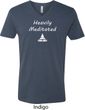 Yoga Heavily Meditated Mens V-Neck Shirt