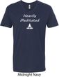Yoga Heavily Meditated Mens V-Neck Shirt