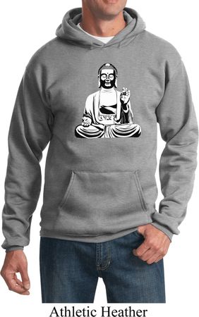 Yoga Hoodie At Peace Buddha Hoody