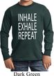 Yoga Inhale Exhale Repeat Kids Long Sleeve Shirt