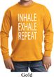 Yoga Inhale Exhale Repeat Kids Long Sleeve Shirt