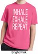 Yoga Inhale Exhale Repeat Kids Moisture Wicking Shirt
