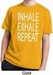 Yoga Inhale Exhale Repeat Kids Moisture Wicking Shirt