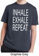 Yoga Inhale Exhale Repeat Kids Moisture Wicking Shirt