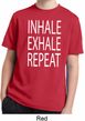 Yoga Inhale Exhale Repeat Kids Moisture Wicking Shirt