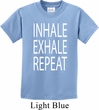 Yoga Inhale Exhale Repeat Kids Shirt