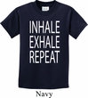 Yoga Inhale Exhale Repeat Kids Shirt