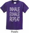 Yoga Inhale Exhale Repeat Kids Shirt